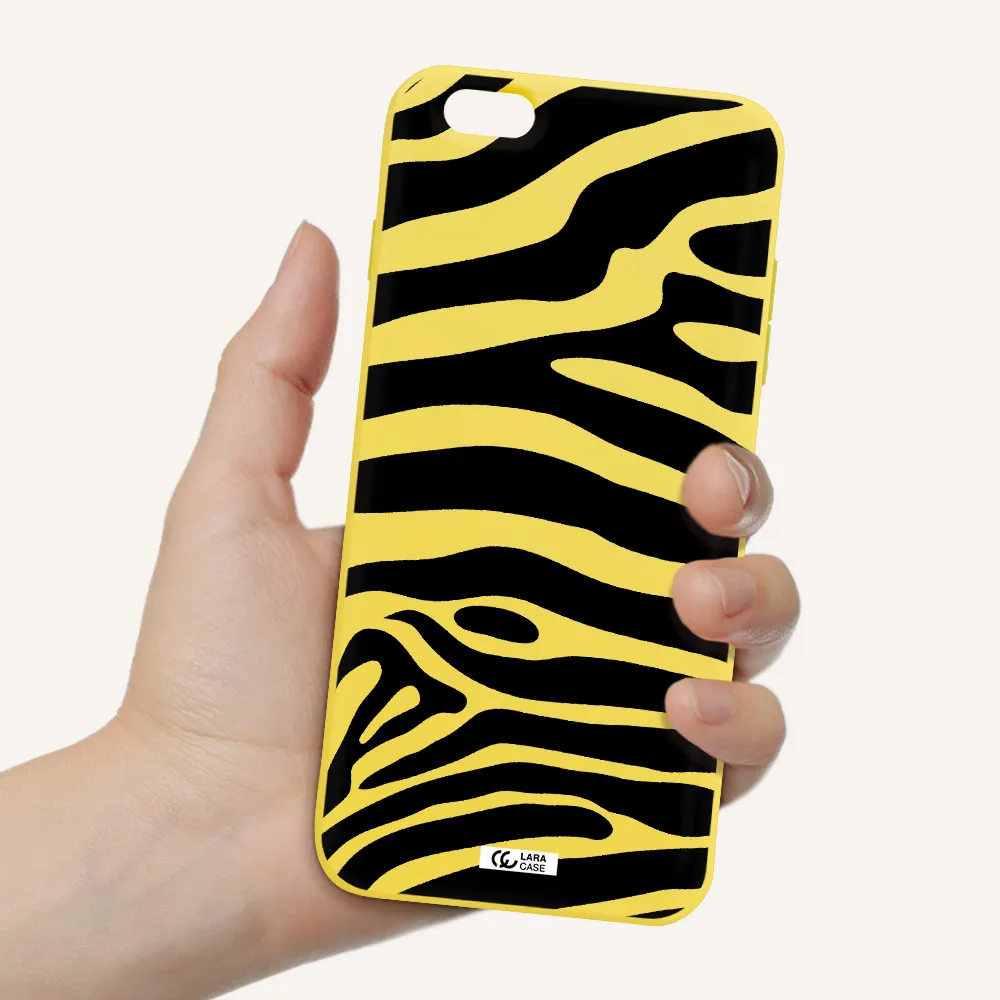 Zebra Apple iPhone 6S Silicone canary yellow Case