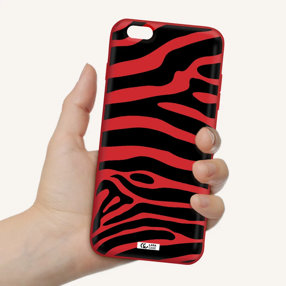 Zebra Apple iPhone 6S Silicone Imperial Red Case