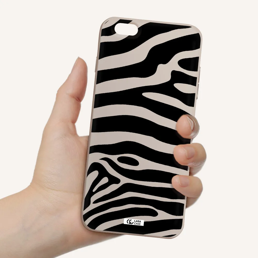 Zebra Apple iPhone 6S Silicone Stone Case