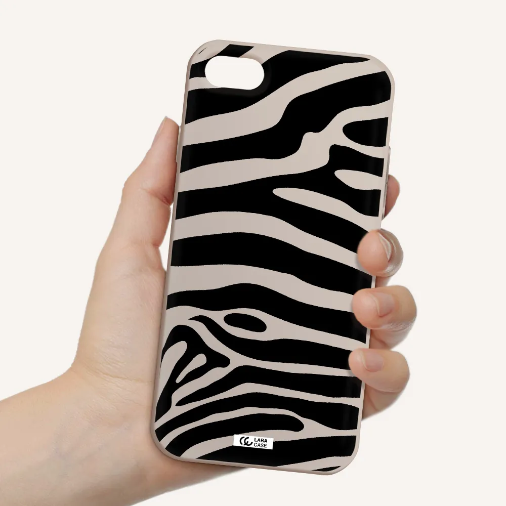 Zebra Apple iPhone 7 Silicone Stone Case