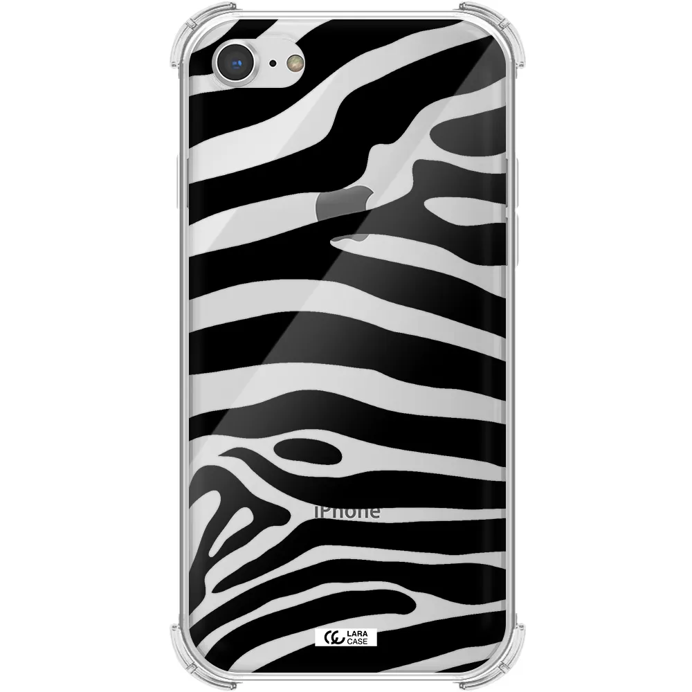 Zebra Apple iPhone 8 Clear PC Case