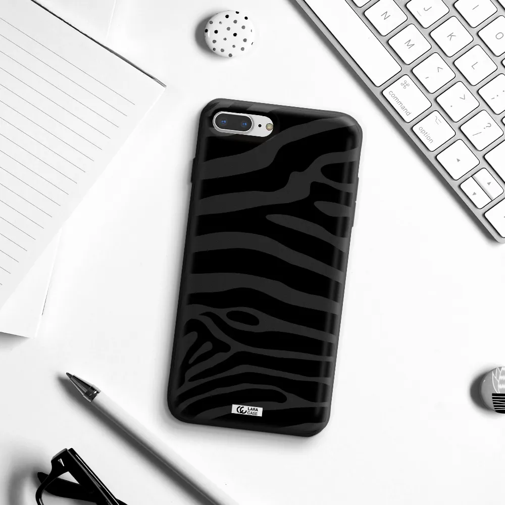 Zebra Apple iPhone 8 plus Silicone black Case