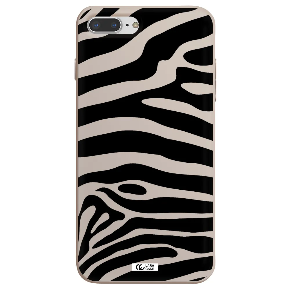 Zebra Apple iPhone 8 plus Silicone Stone Case