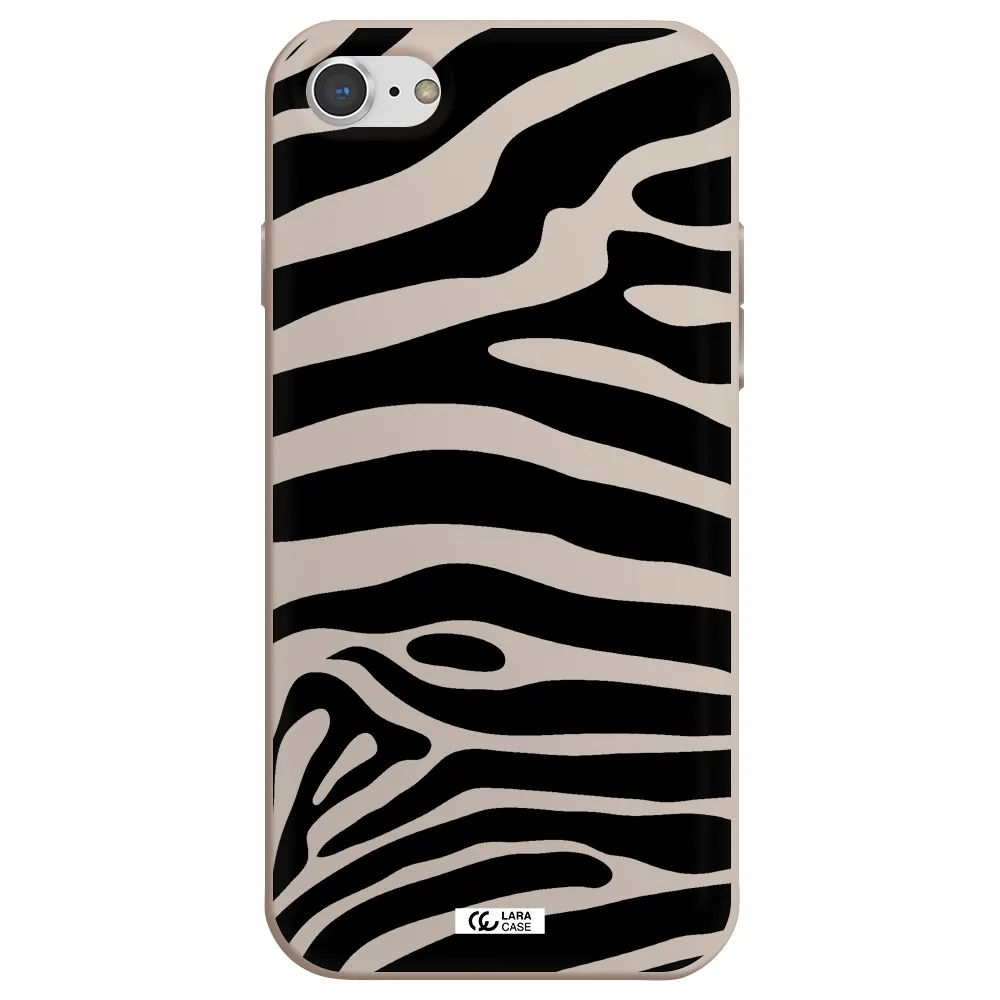 Zebra Apple iPhone 8 Silicone Stone Case