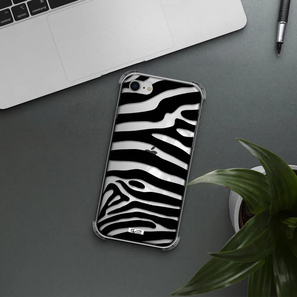 Zebra Apple iPhone se 2020 Clear PC Case