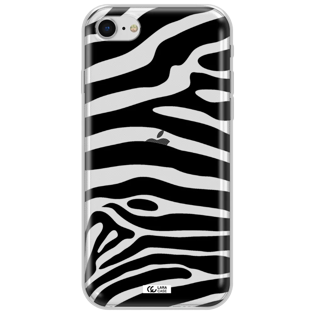 Zebra Apple Iphone Se 2020 Clear Tpu Case