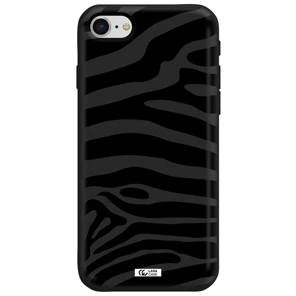 Zebra Apple iPhone se 2020 Silicone black Case