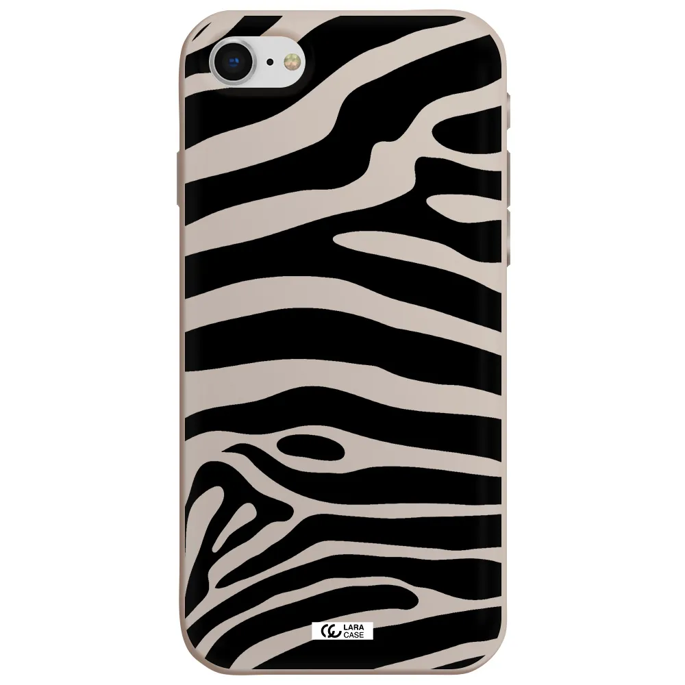 Zebra Apple iPhone se 2020 Silicone Stone Case