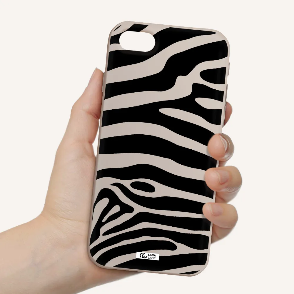 Zebra Apple iPhone se 2020 Silicone Stone Case