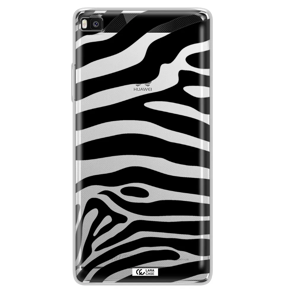 Zebra Huawei P8 Clear TPU Case