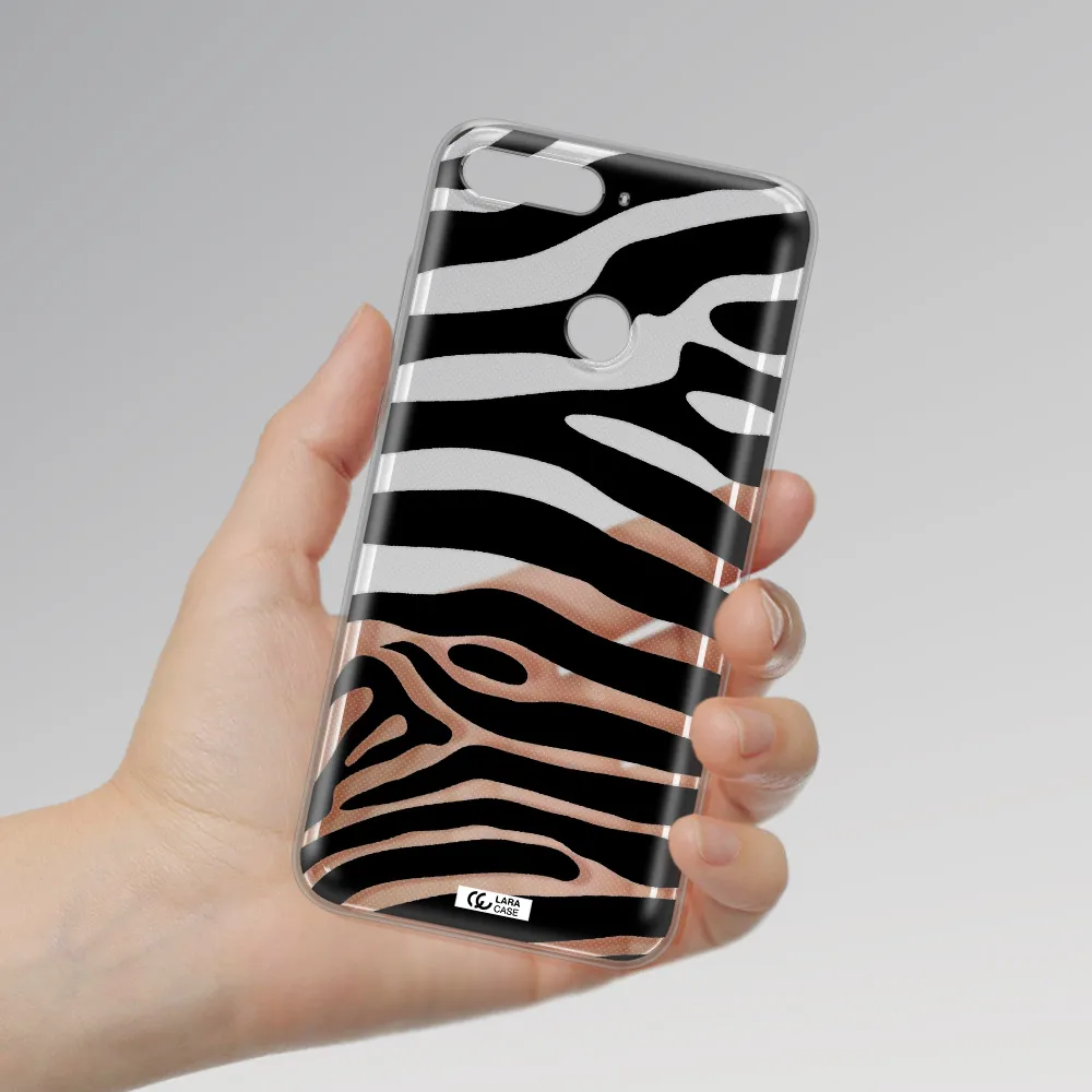 Zebra Huawei Y6 Prime 2018 Clear TPU Case