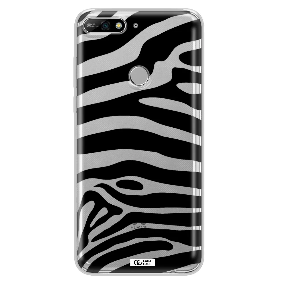 Zebra Huawei Y7 2018 Clear TPU Case