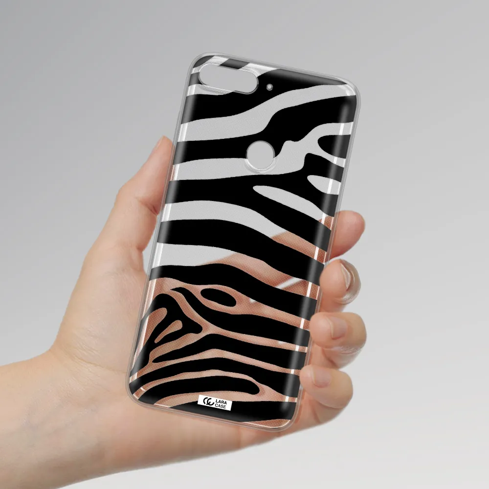 Zebra Huawei Y7 2018 Clear TPU Case