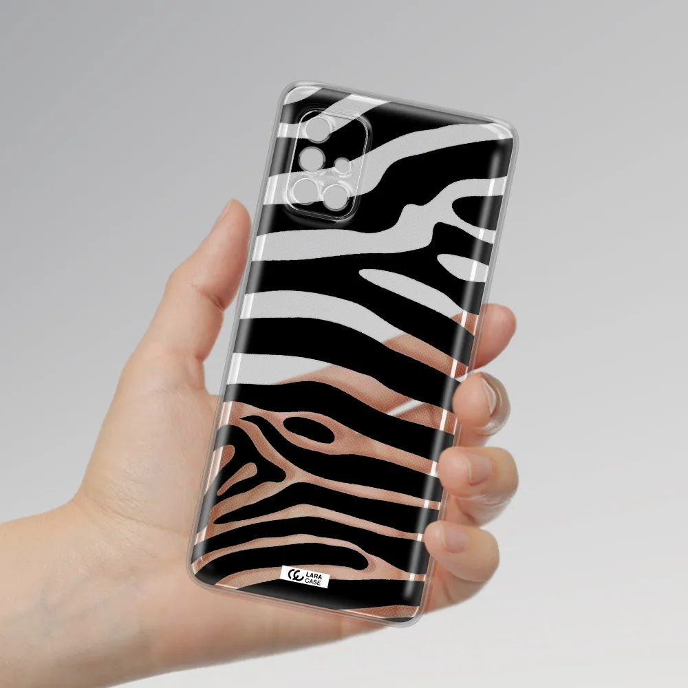 Zebra Samsung A40S Clear Tpu Case