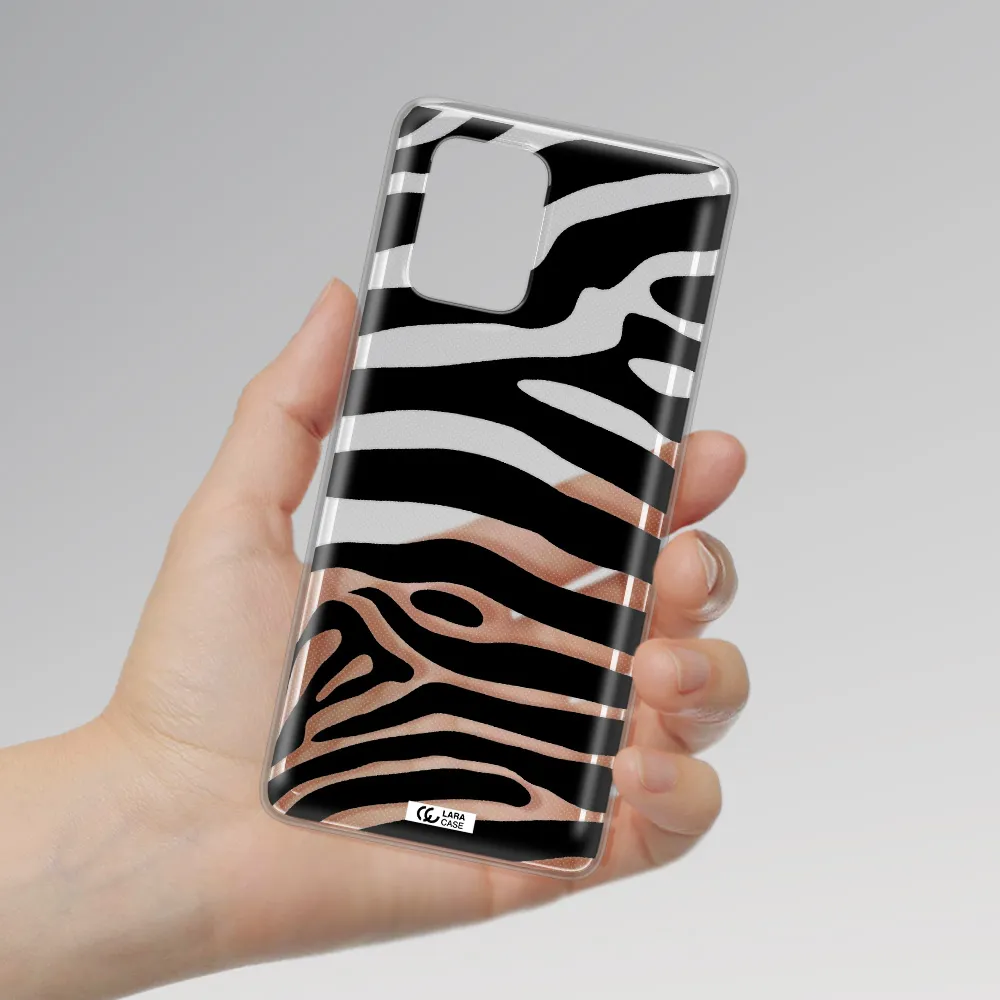 Zebra Samsung A91 Clear TPU Case