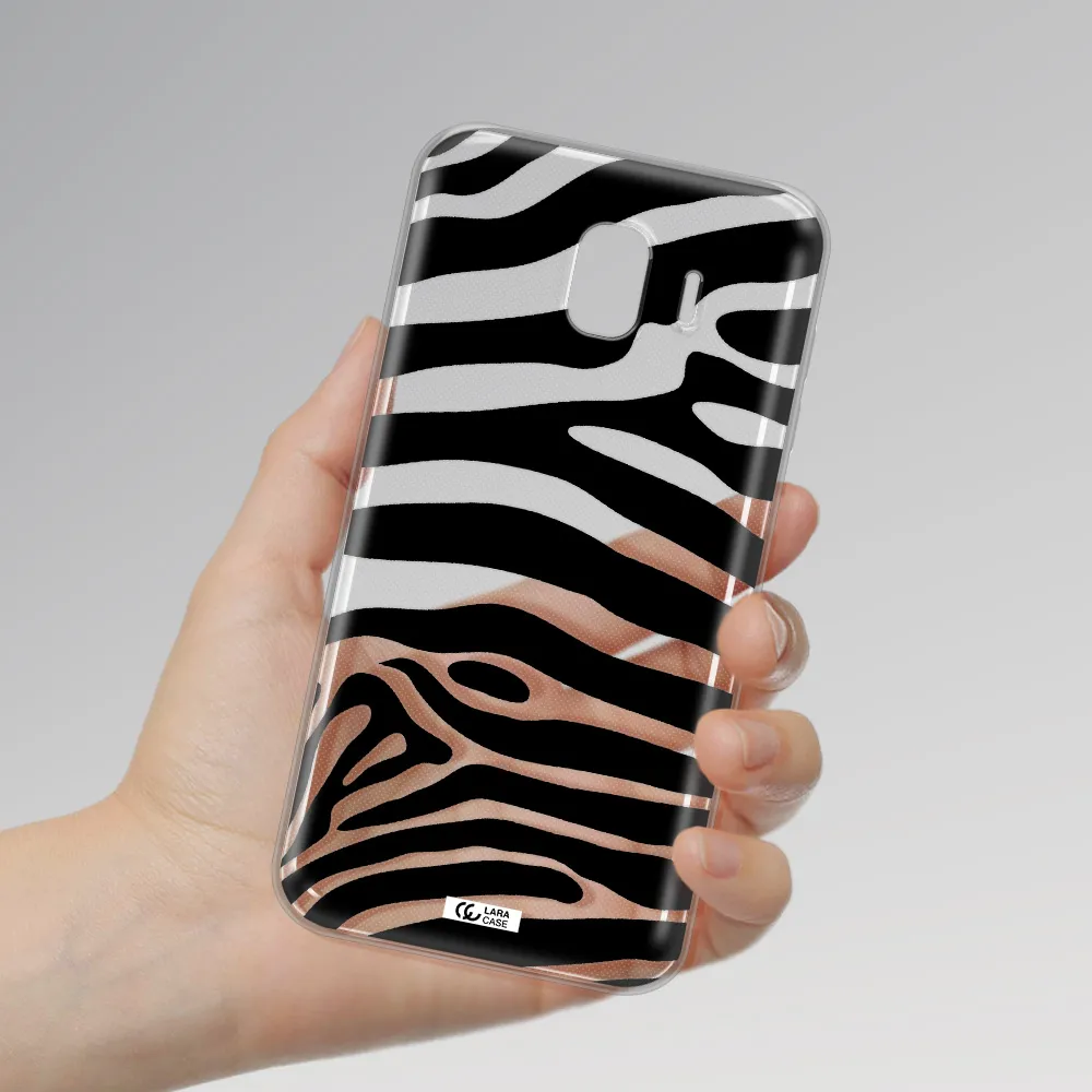 Zebra Samsung J4 Clear TPU Case