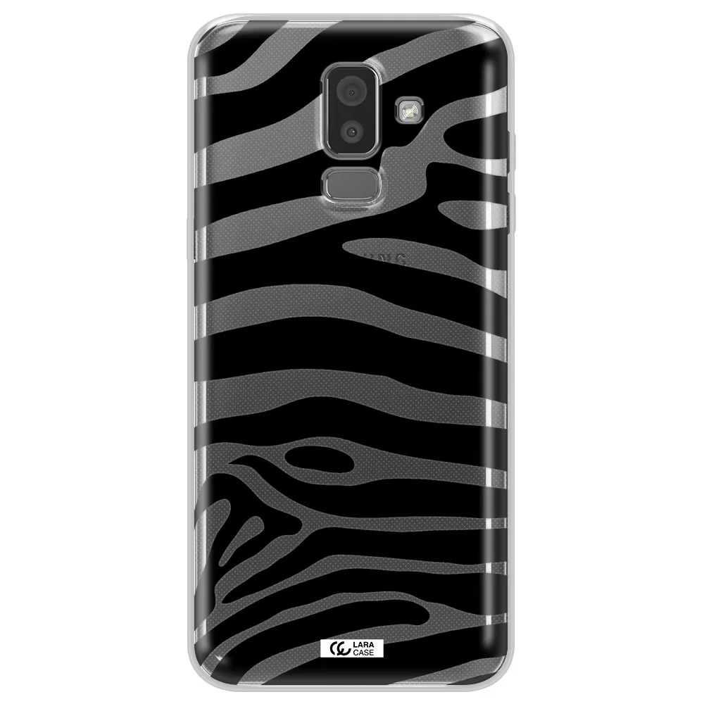 Zebra Samsung J8 Clear TPU Case