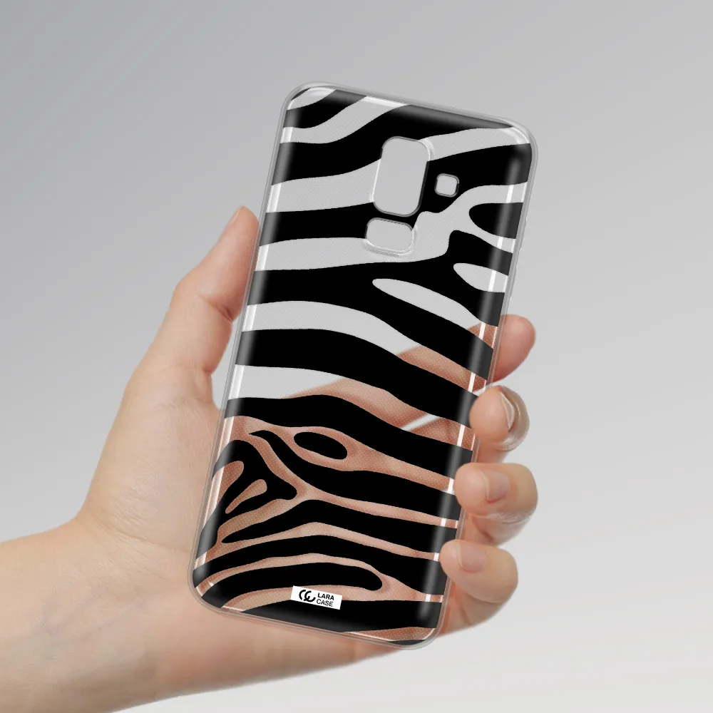 Zebra Samsung J8 Clear TPU Case