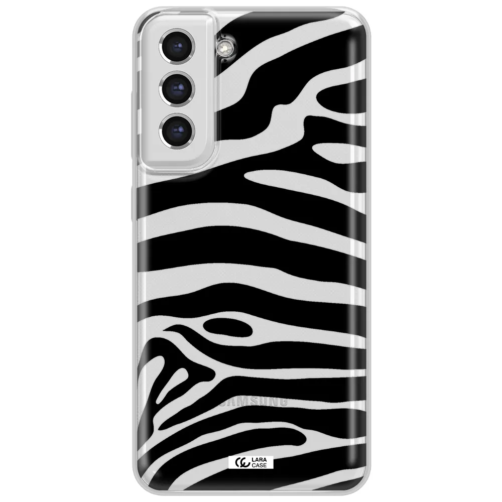Zebra Samsung S21 Fe Clear Tpu Case