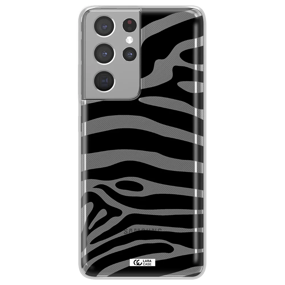 Zebra Samsung S21 Ultra Clear TPU Case