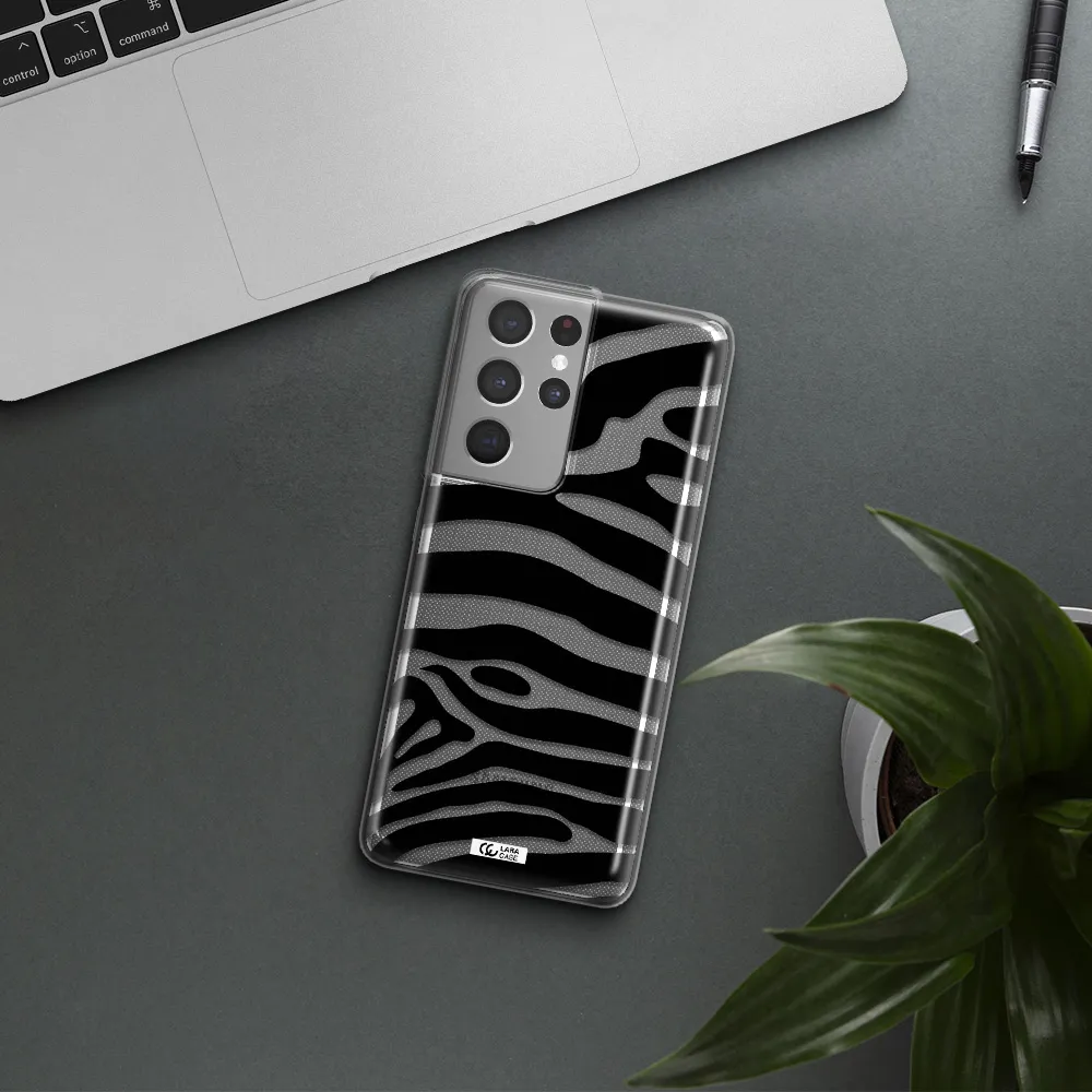 Zebra Samsung S21 Ultra Clear TPU Case