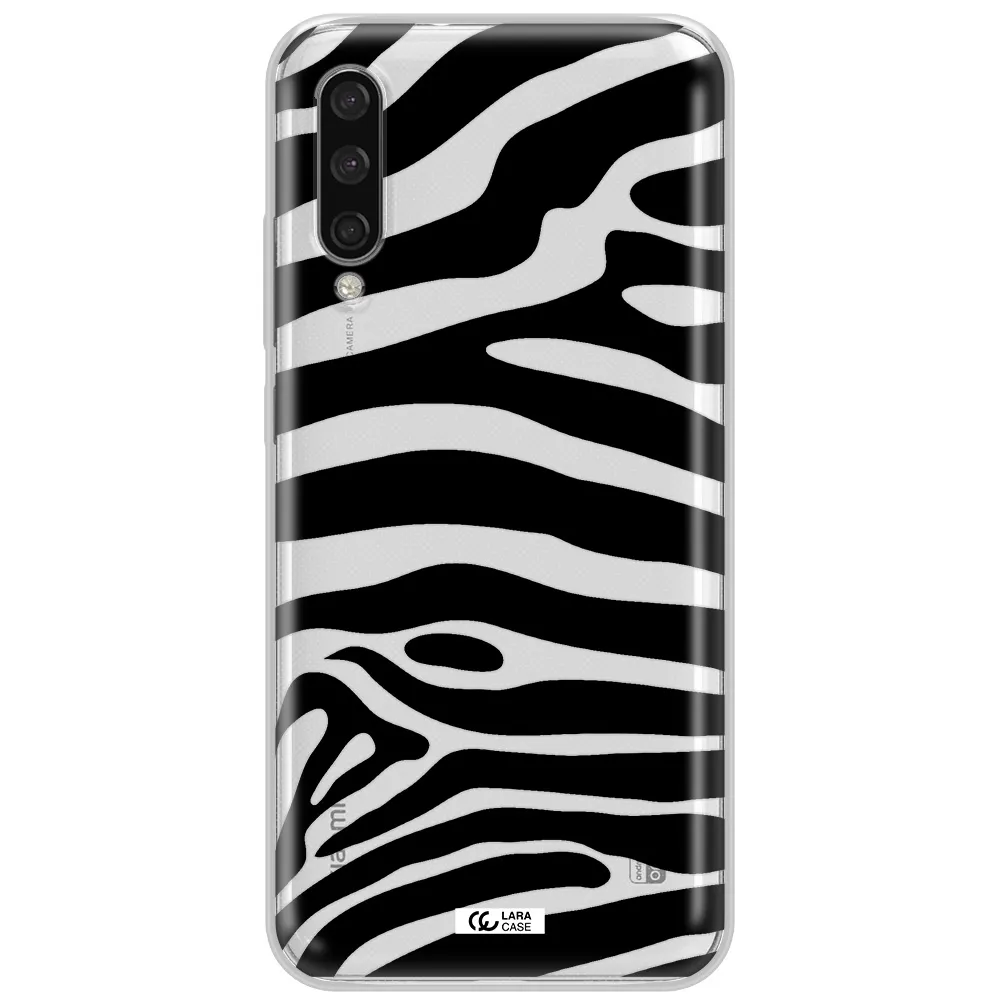 Zebra Xiaomi Mi A3 Clear Tpu Case