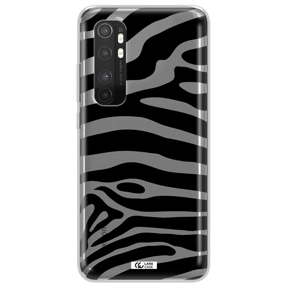 Zebra Xiaomi Mi Note 10 Lite Clear TPU Case