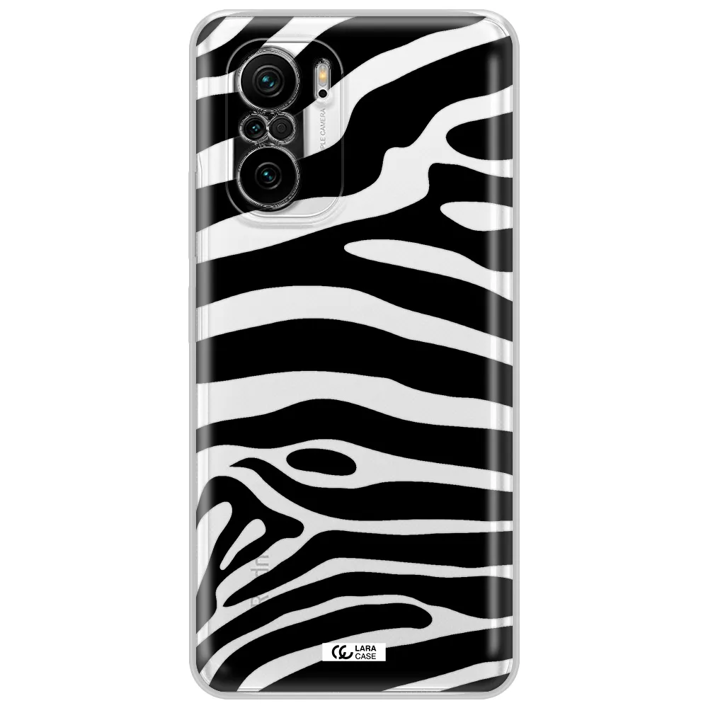Zebra Xiaomi Poco F3 Clear Tpu Case