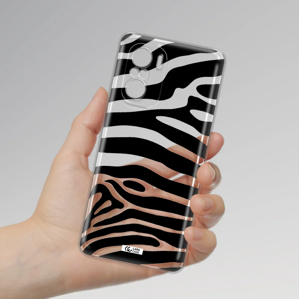 Zebra Xiaomi Poco F3 Clear Tpu Case