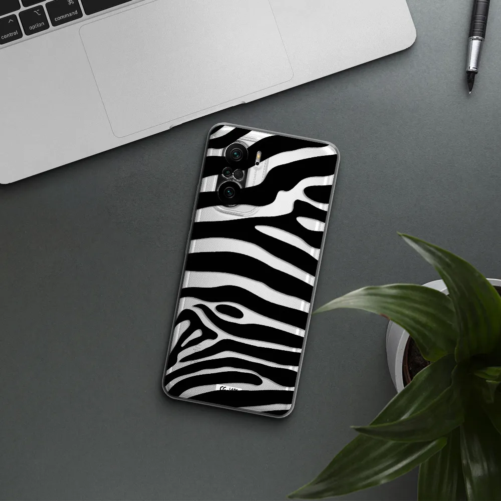 Zebra Xiaomi Poco F3 Clear Tpu Case