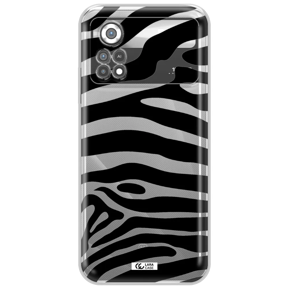 Zebra Xiaomi Poco X4 Pro Clear TPU Case