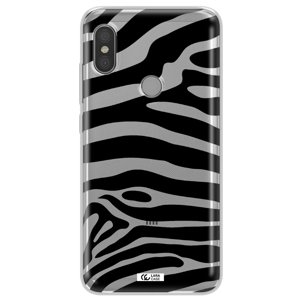 Zebra Xiaomi Redmi Note 6 Pro Clear TPU Case