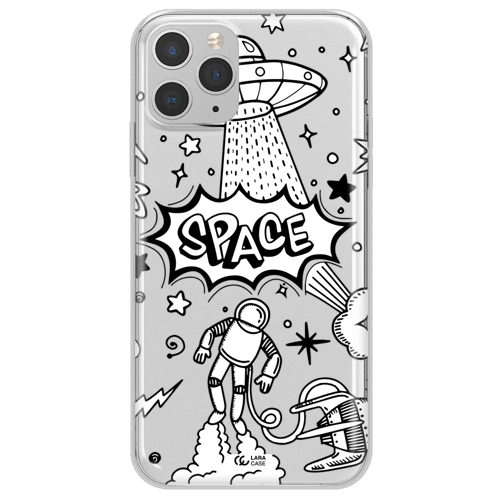 Space Poster Apple iPhone 11 pro Clear TPU Case
