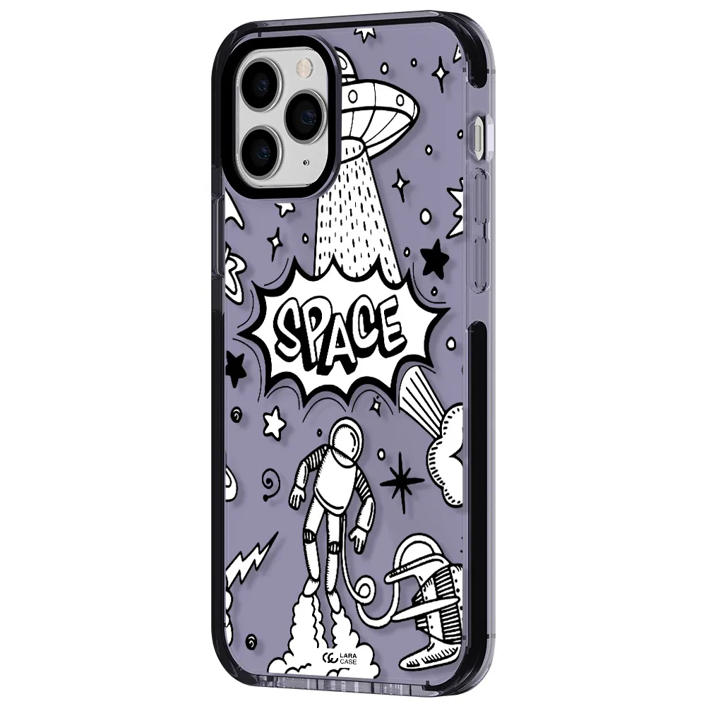 Space Poster Apple iPhone 11 pro impact Lilac Case