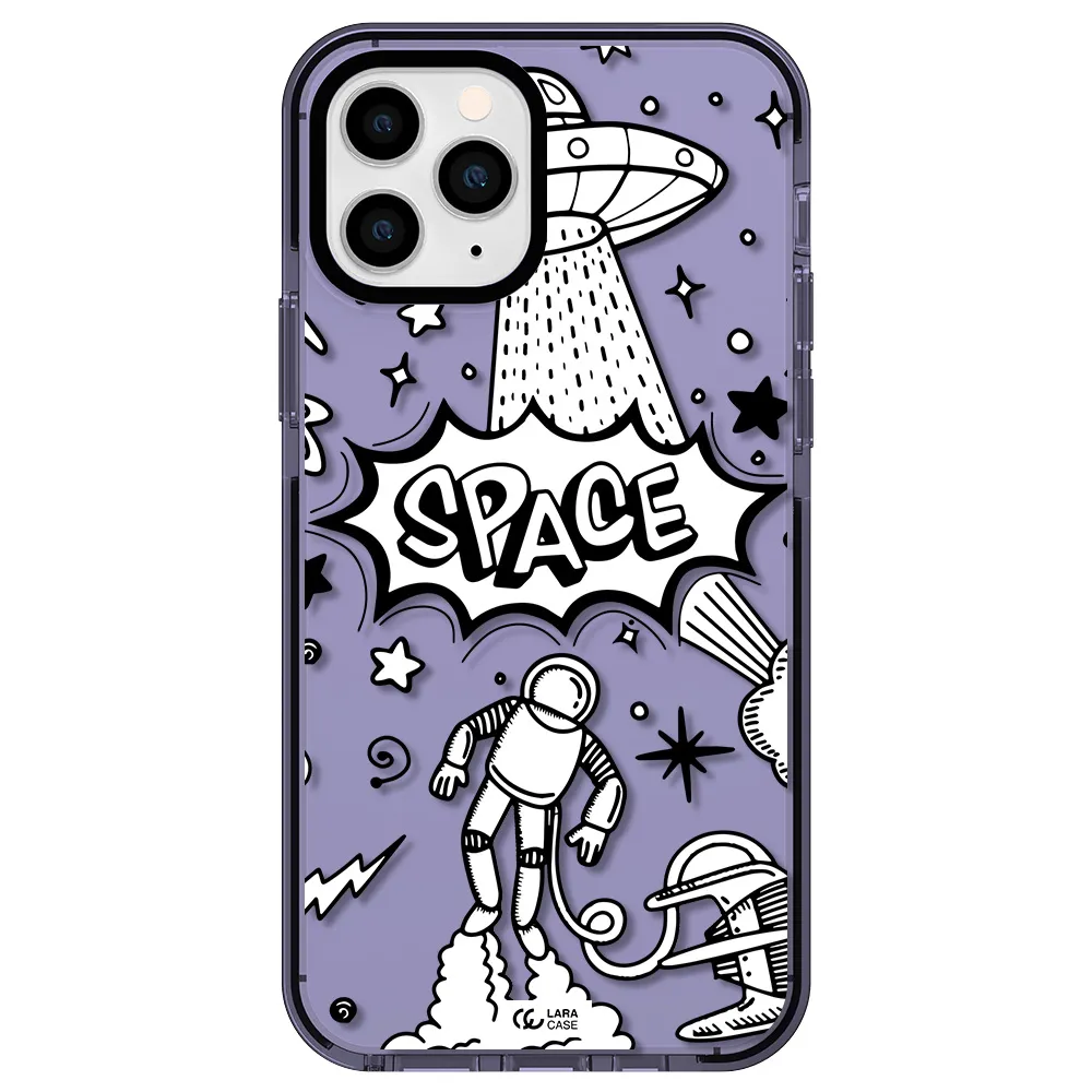 Space Poster Apple iPhone 11 pro max impact Lilac Case