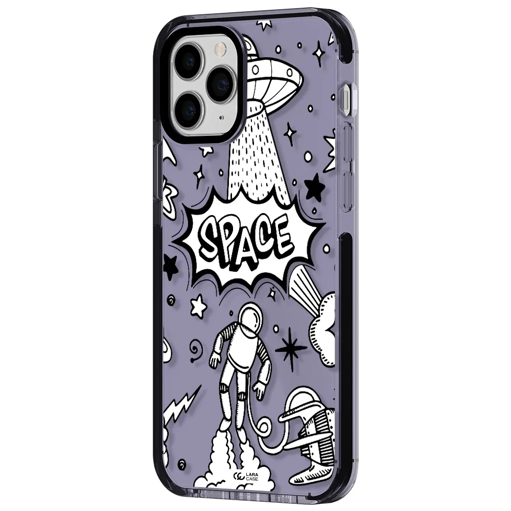 Space Poster Apple iPhone 11 pro max impact Lilac Case