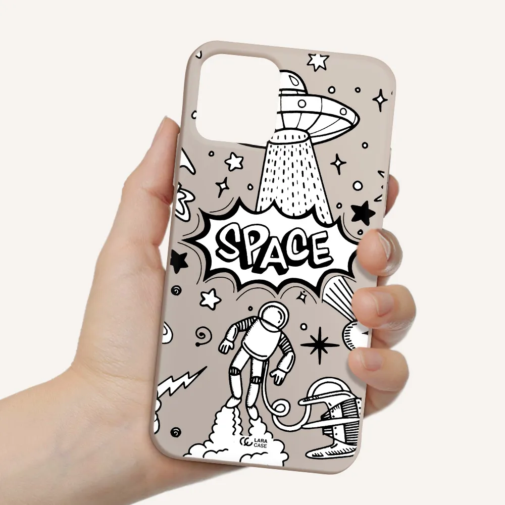 Space Poster Apple iPhone 11 pro Silicone Stone Case