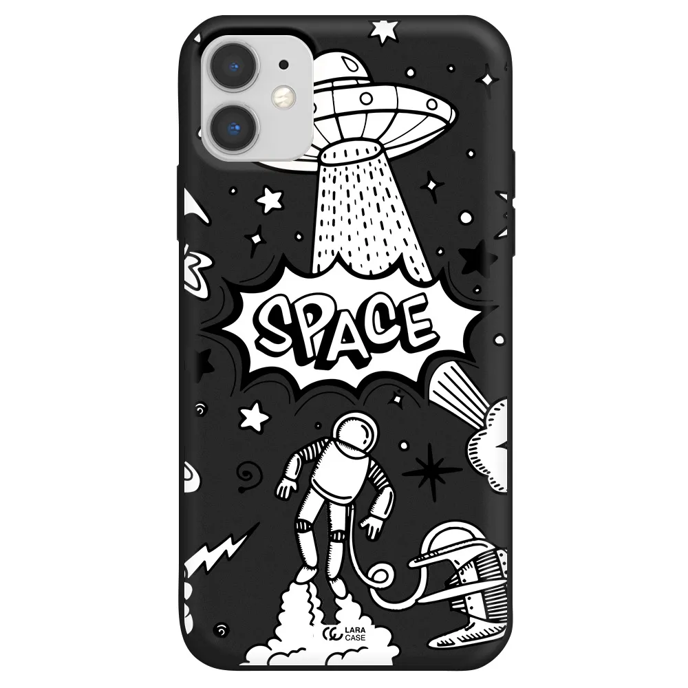 Space Poster Apple iPhone 11 Silicone black Case