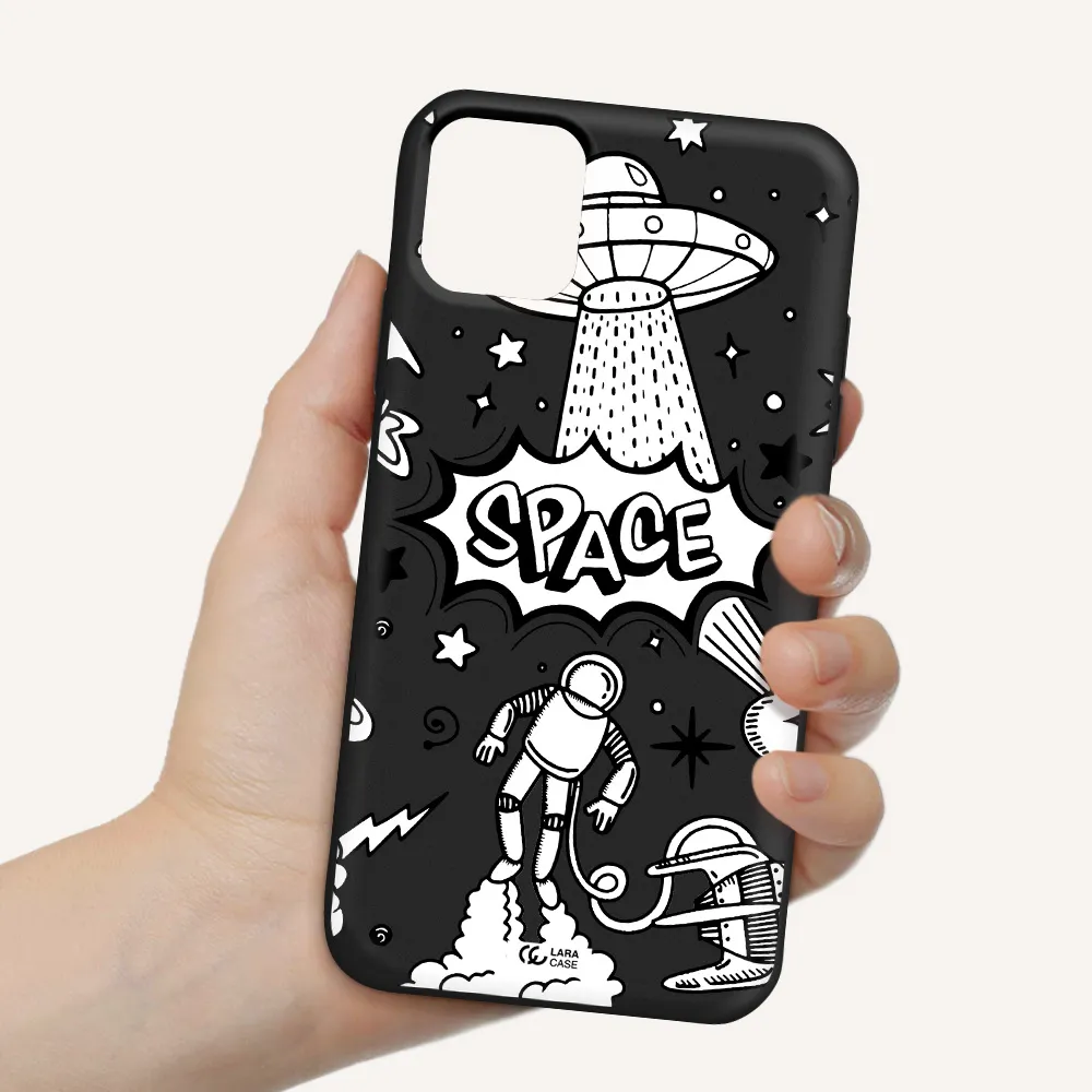 Space Poster Apple iPhone 11 Silicone black Case