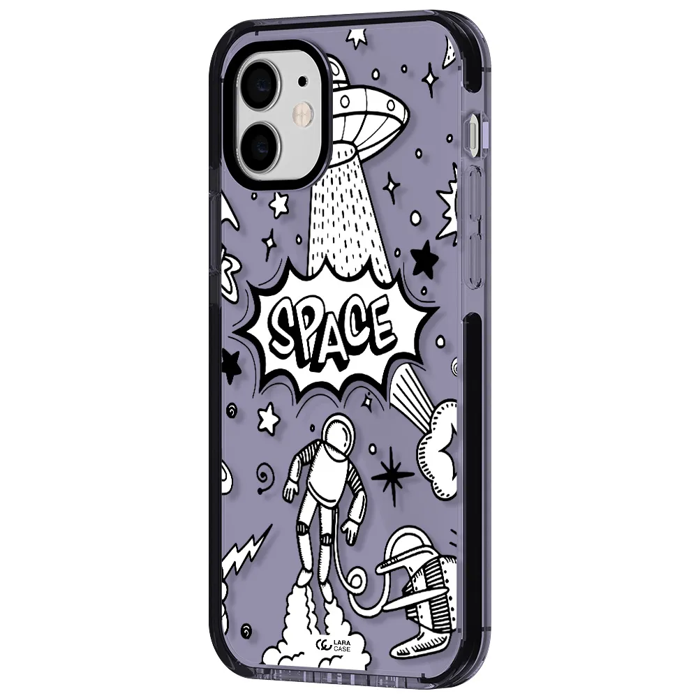 Space Poster Apple iPhone 12 impact Lilac Case