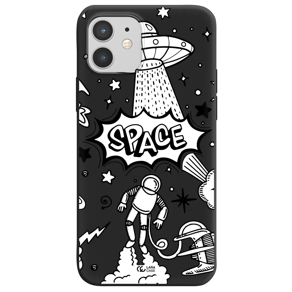Space Poster Apple iPhone 12 mini Silicone black Case