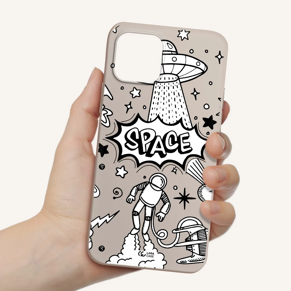 Space Poster Apple iPhone 12 mini Silicone Stone Case