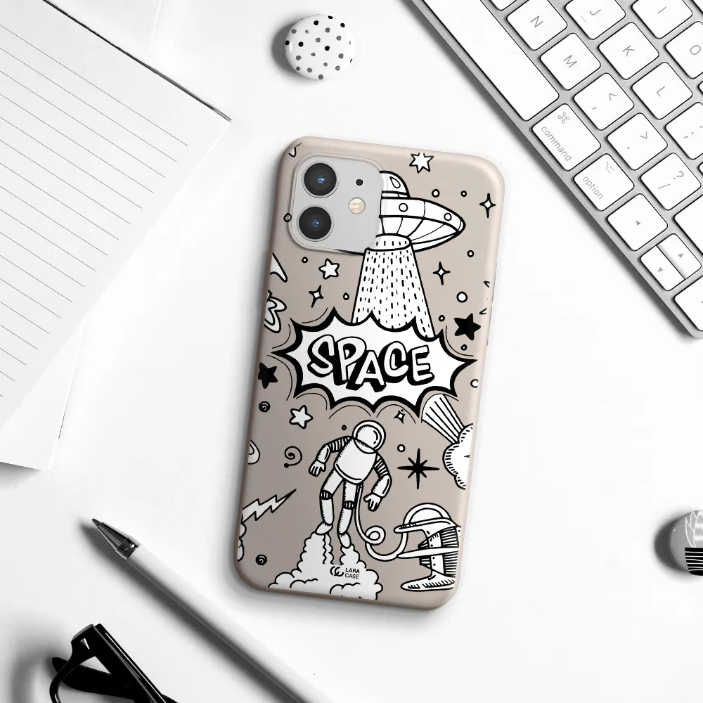 Space Poster Apple iPhone 12 mini Silicone Stone Case