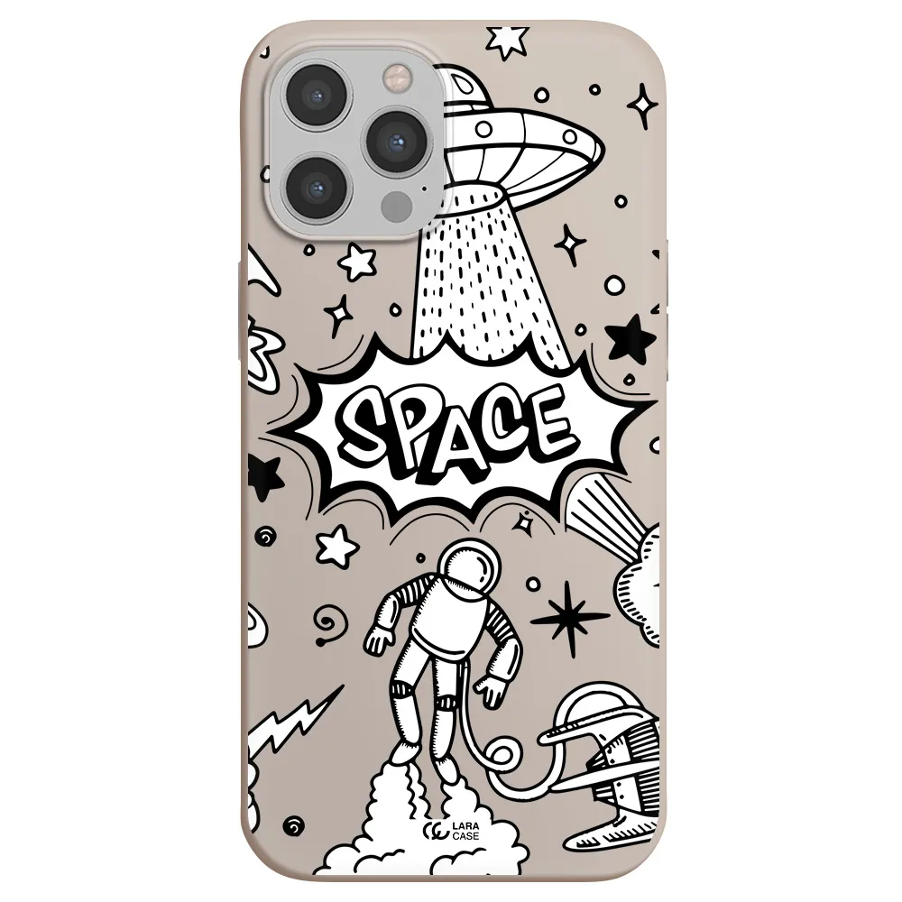 Space Poster Apple iPhone 12 pro max Silicone Stone Case