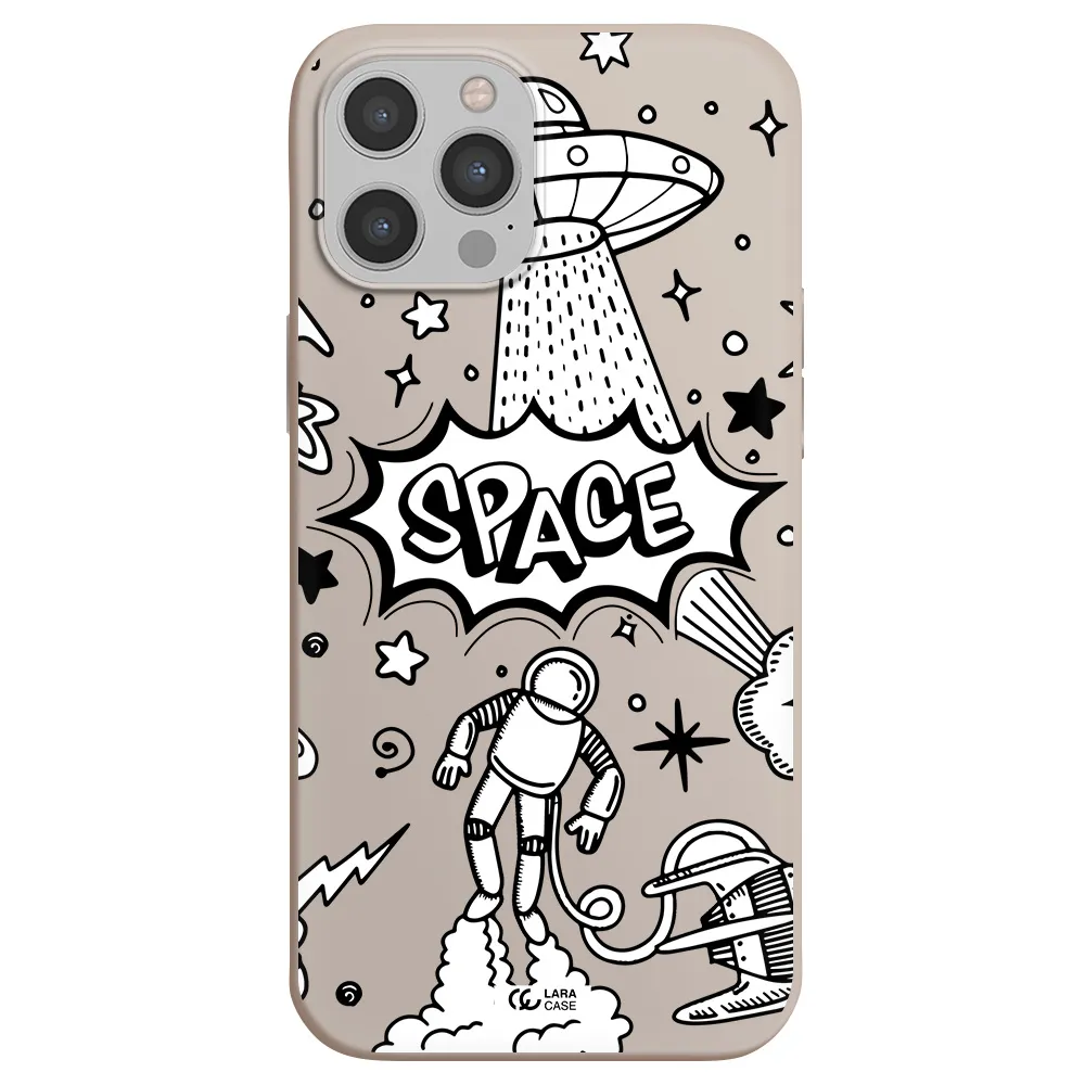 Space Poster Apple iPhone 12 pro Silicone Stone Case