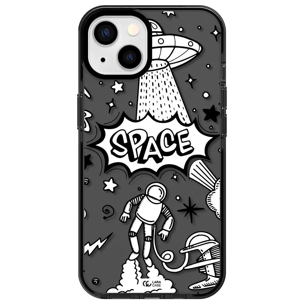 Space Poster Apple iPhone 13 impact Smoke Black Case
