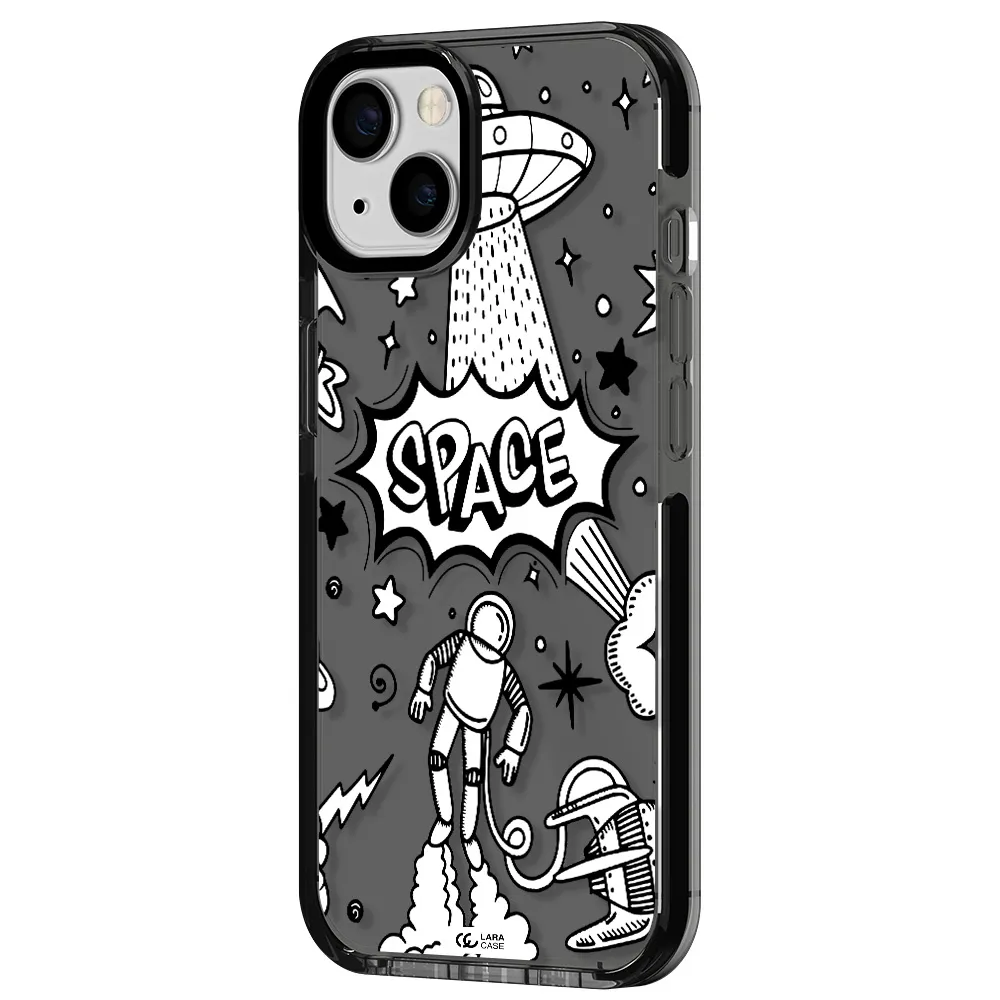 Space Poster Apple iPhone 13 impact Smoke Black Case