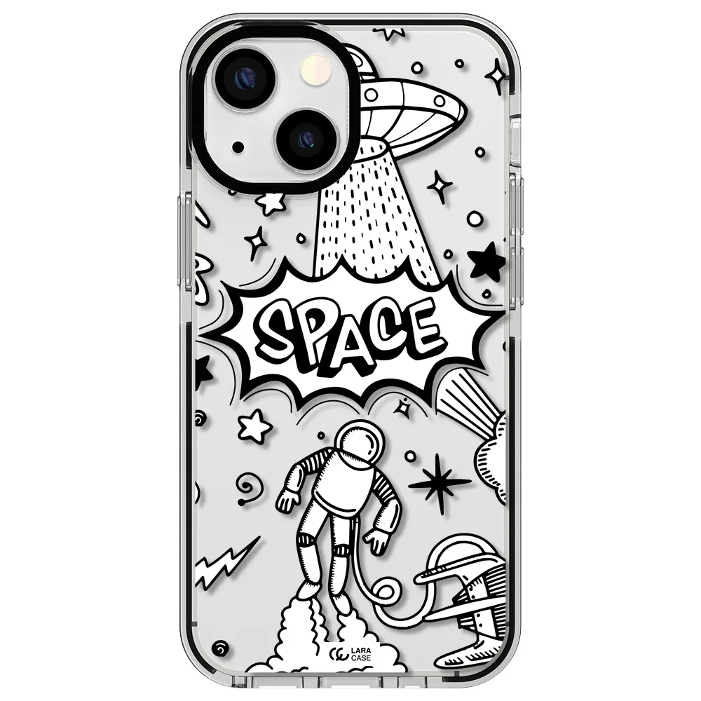 Space Poster Apple iPhone 13 mini impact black border Case