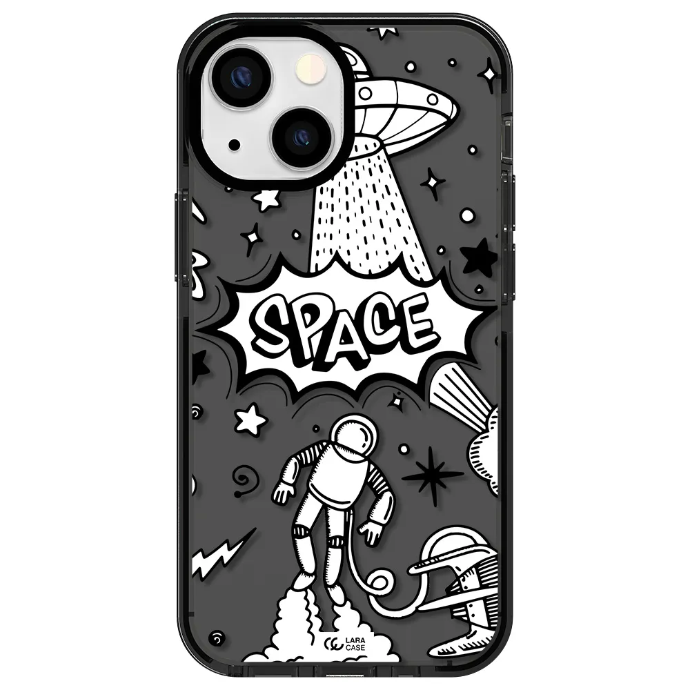 Space Poster Apple iPhone 13 mini impact Smoke Black Case