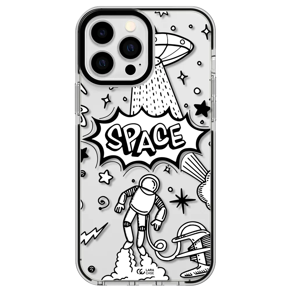 Space Poster Apple iPhone 13 Pro Max impact black border Case